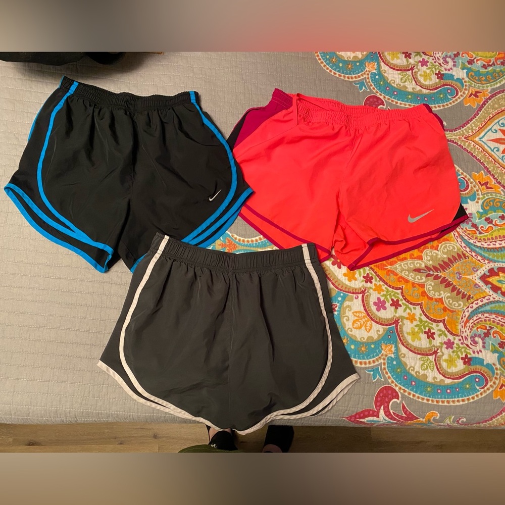 Lot of 3 Nike dri-fit shorts, women’s size small